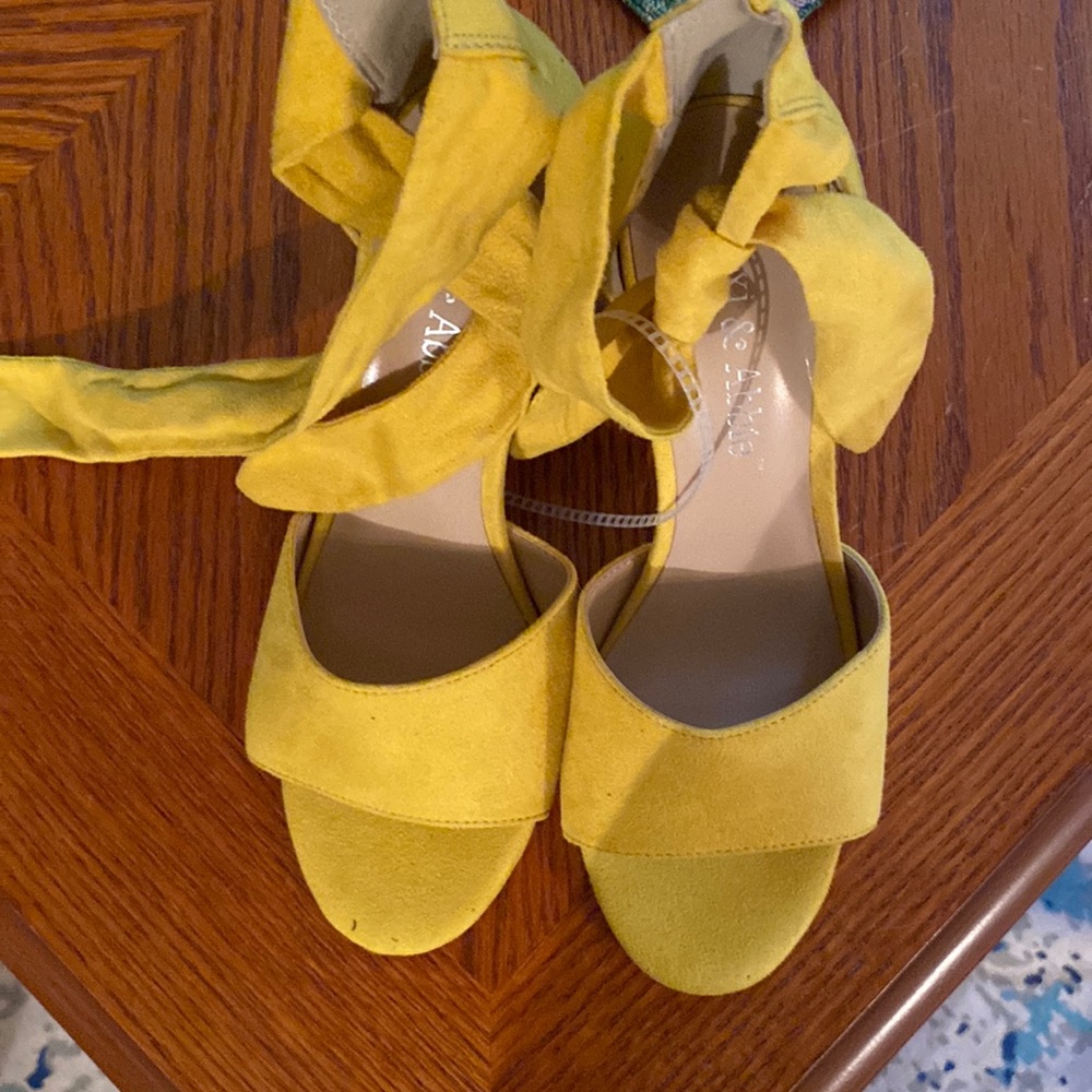 New yellow shoes